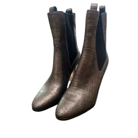 NWOT Women’s PAIGE Celeste Metallic Bootie – Sz 9 - Picture 6 of 10